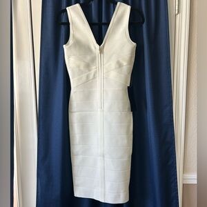bebe bandage midi dress